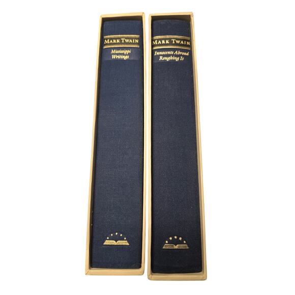 Library of America set TWAIN Mississippi Writings+ Innocents Abroad,Roughing it - Picture 1 of 9